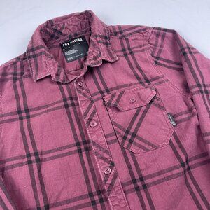 Fox Racing Traildust 2.0 Flannel Shirt Men’s S Deep Purple Black Check